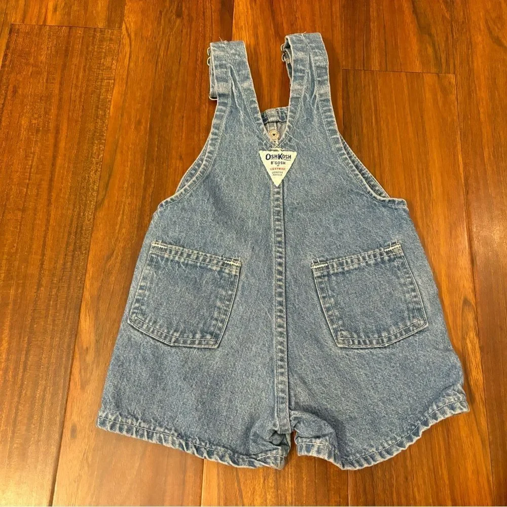 Osh Kosh B’Gosh vintage denim overall shorts